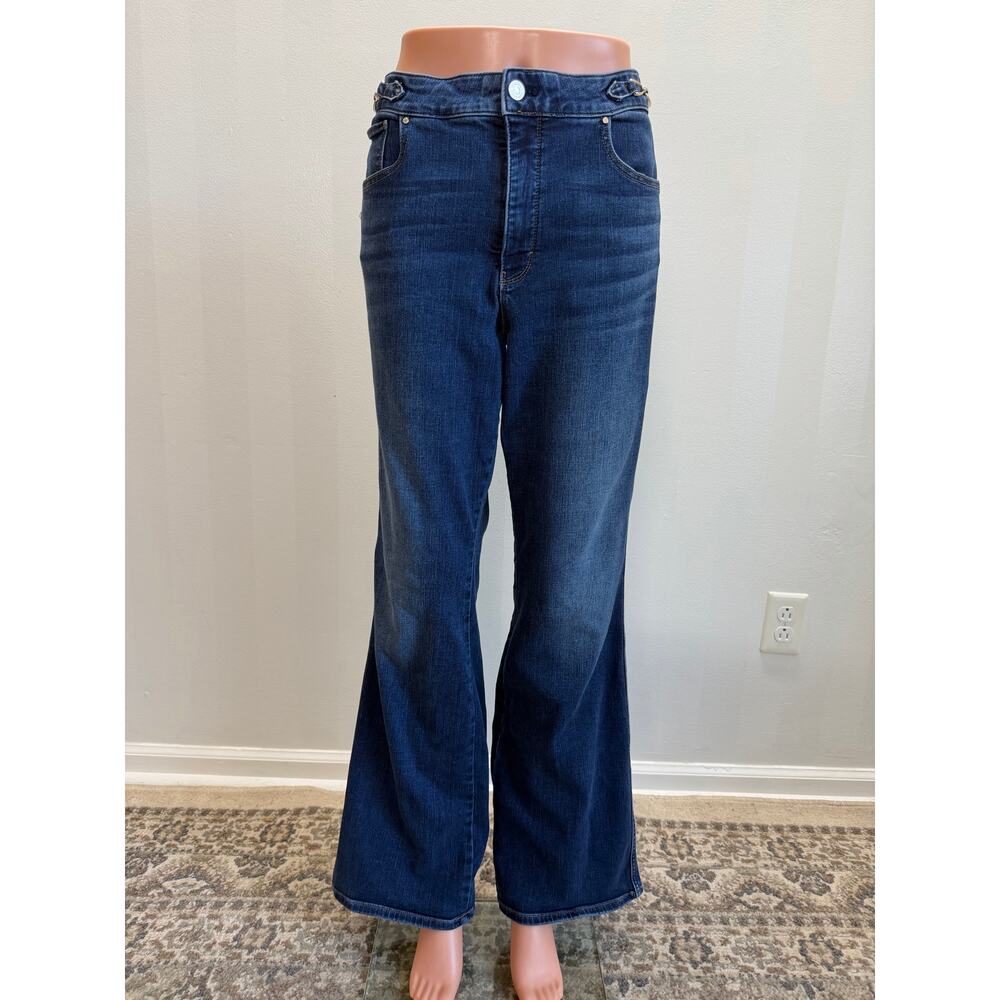 WHBM Women’s Distressed Flare Leg Jeans Sz 14